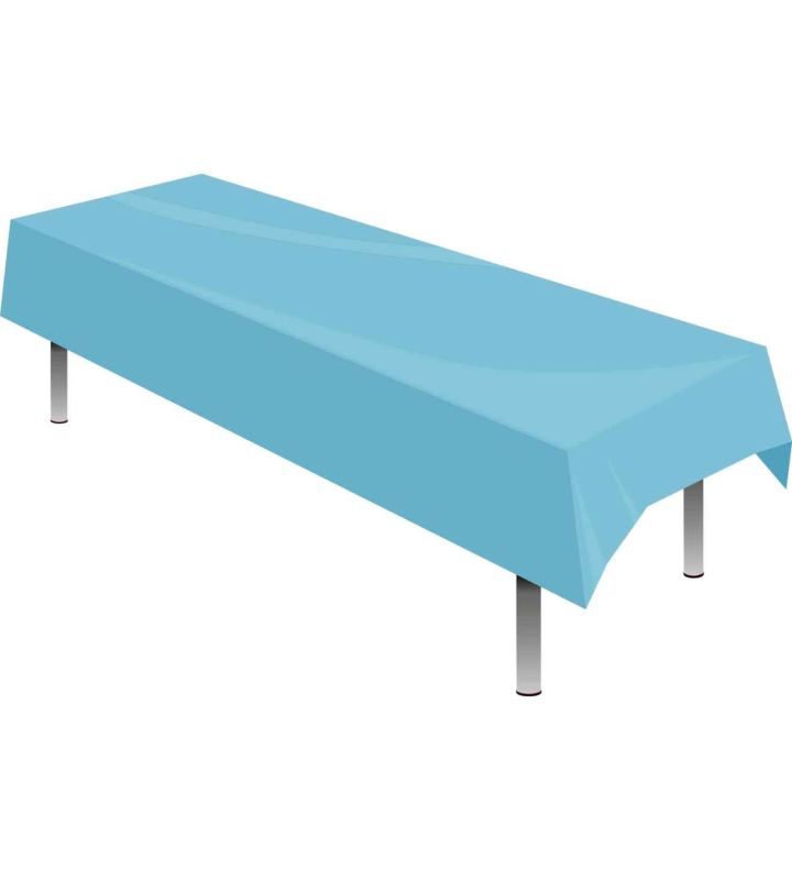 Table Cover Plastic Light Blue Oaktree 1.37m x 2.74m