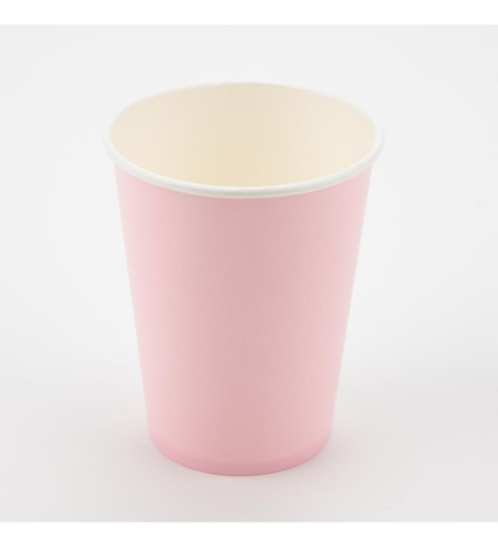 Paper Cups Light Pink Oaktree 9oz 8ct