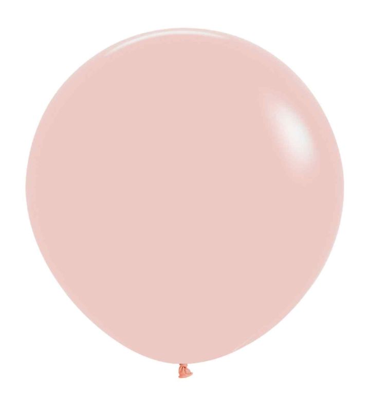 24" Sempertex Pastel Matte Melon 663 Latex Balloons 3ct