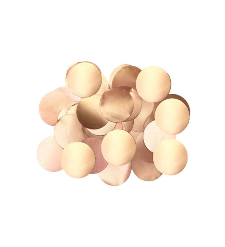 Metallic Rose Gold Foil Confetti 10mm x 14g