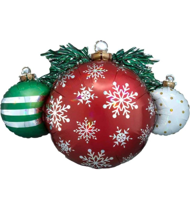 Mini Baubal Christmas Ornaments Foil Balloon