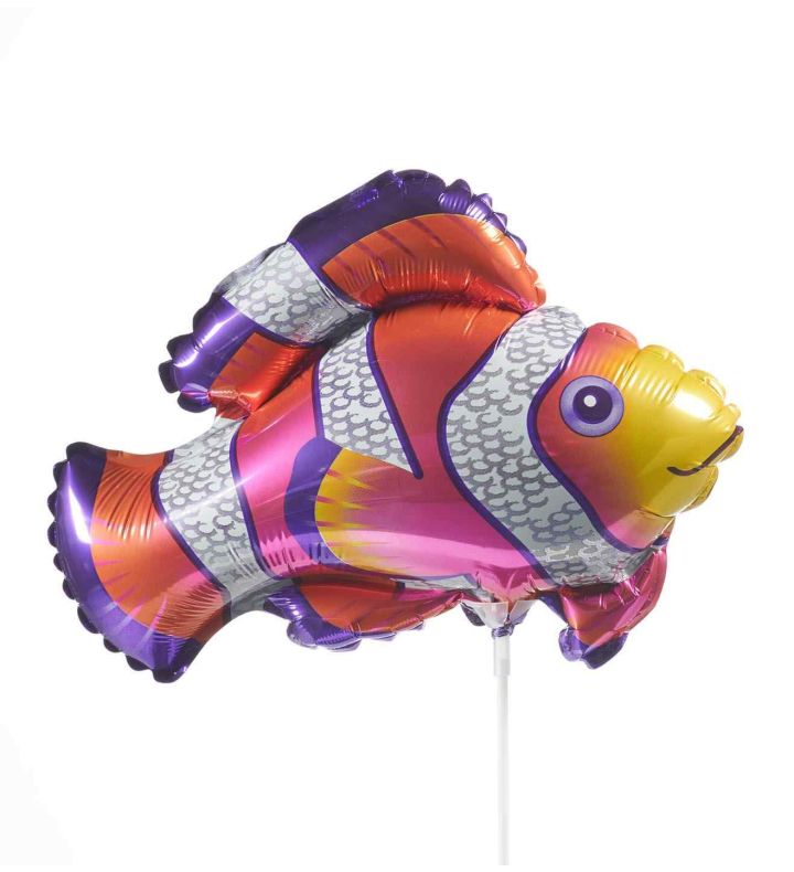 Mini Clown Fish Flexmetal Foil Balloon