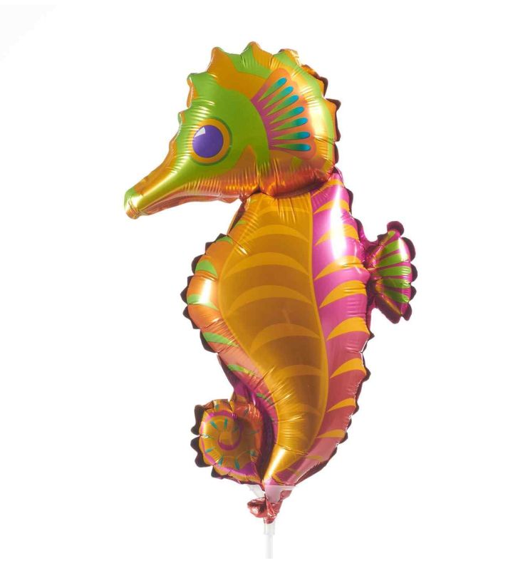 Mini Seahorse Bamboo Party Foil Balloon