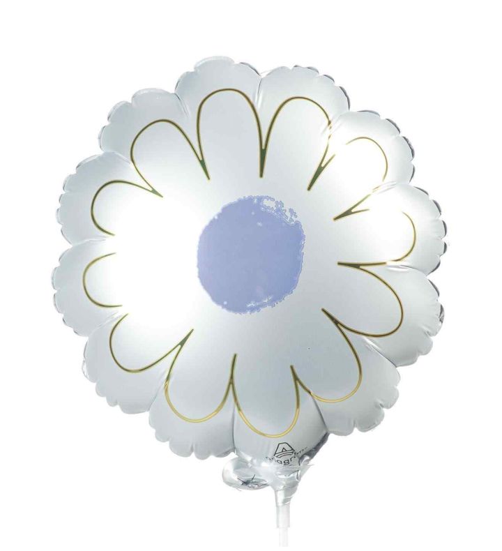 Mini Daisy White Foil Balloon