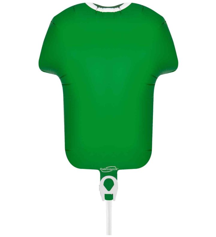 Mini Football Shirt Green Metallic Foil Balloon