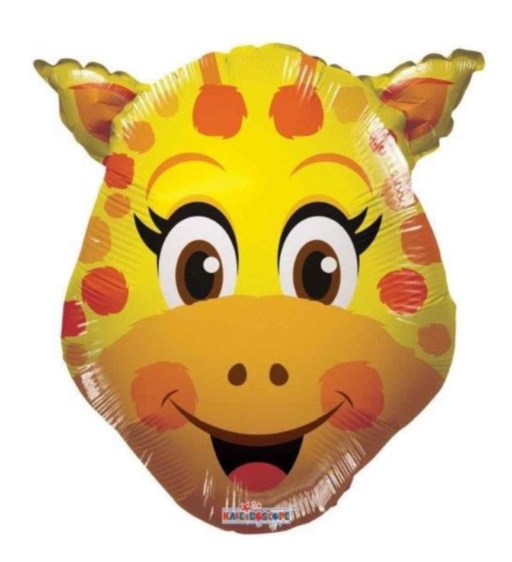 Mini Giraffe Head Kaleidoscope Foil Balloon