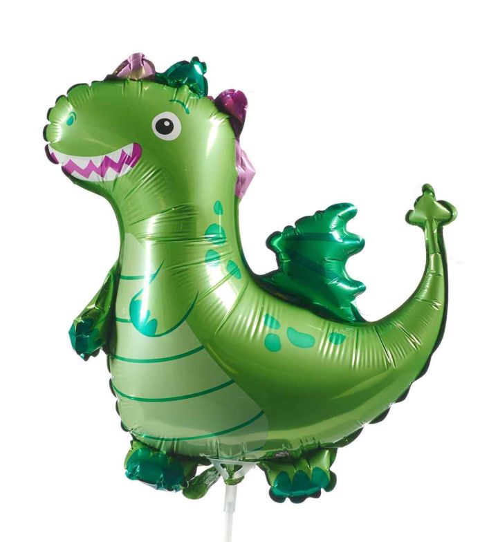 Mini Dragon Green Flexmetal Foil Balloon