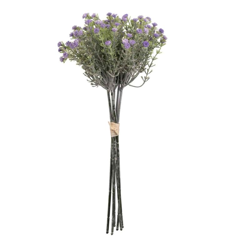 Mini Lavender Open Gypsophilia with Bud Bunch 33 cm x6