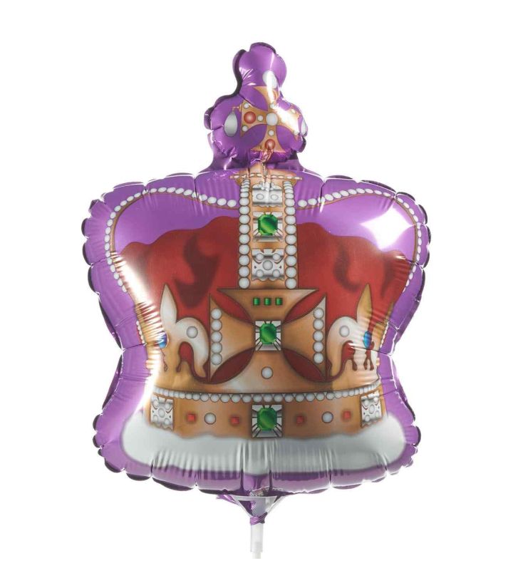 Mini Crown Pink Princess Betallic Foil Balloon