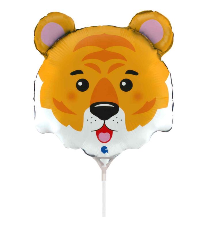 Mini Tiger Head Grabo Foil Balloon