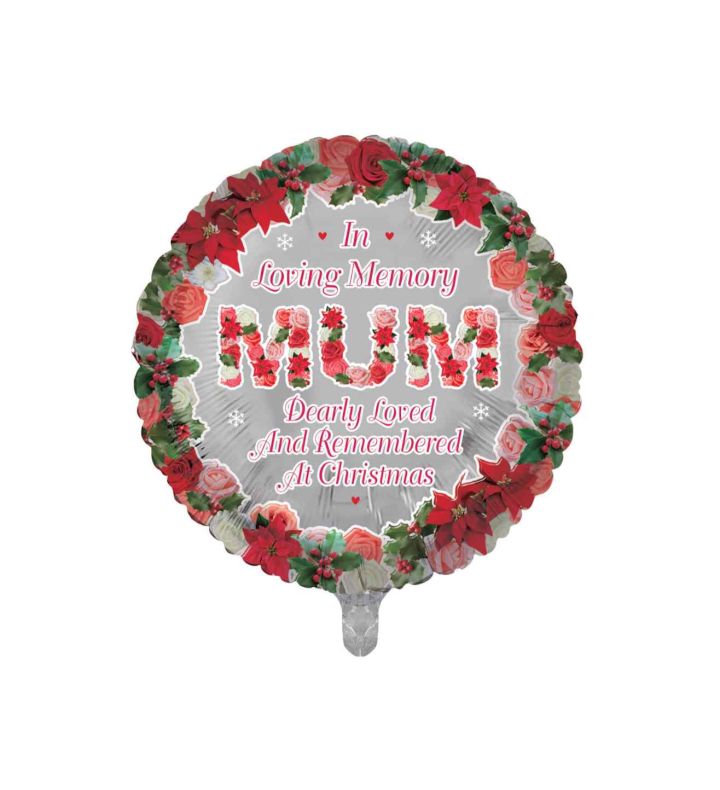 18" Sensations Christmas Remembrance - Mum Foil Balloon