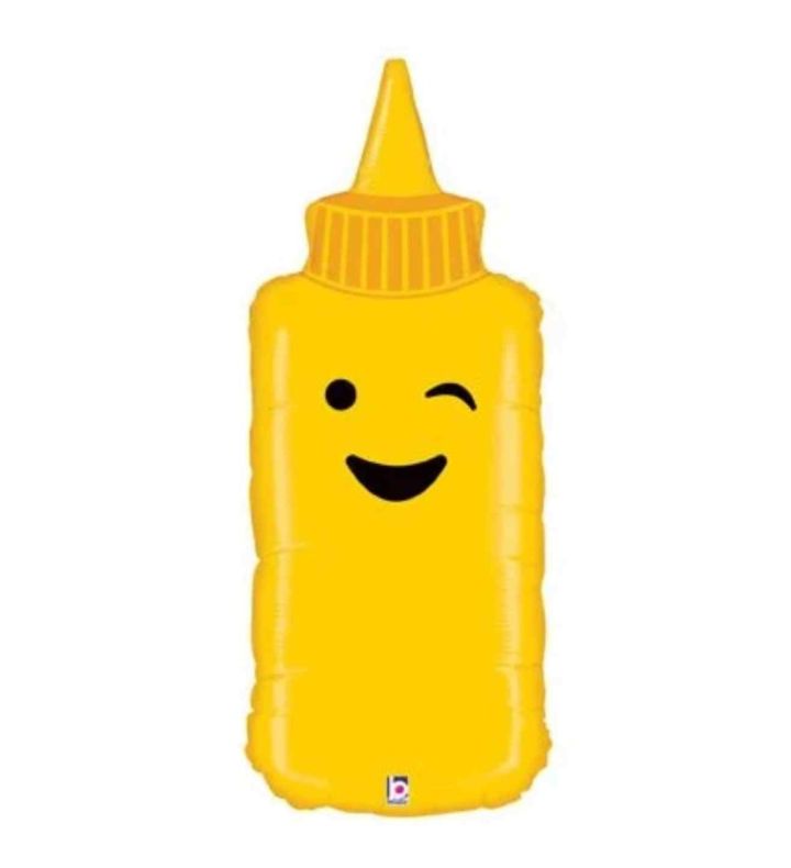35" Betallic Mustard Foil Balloon