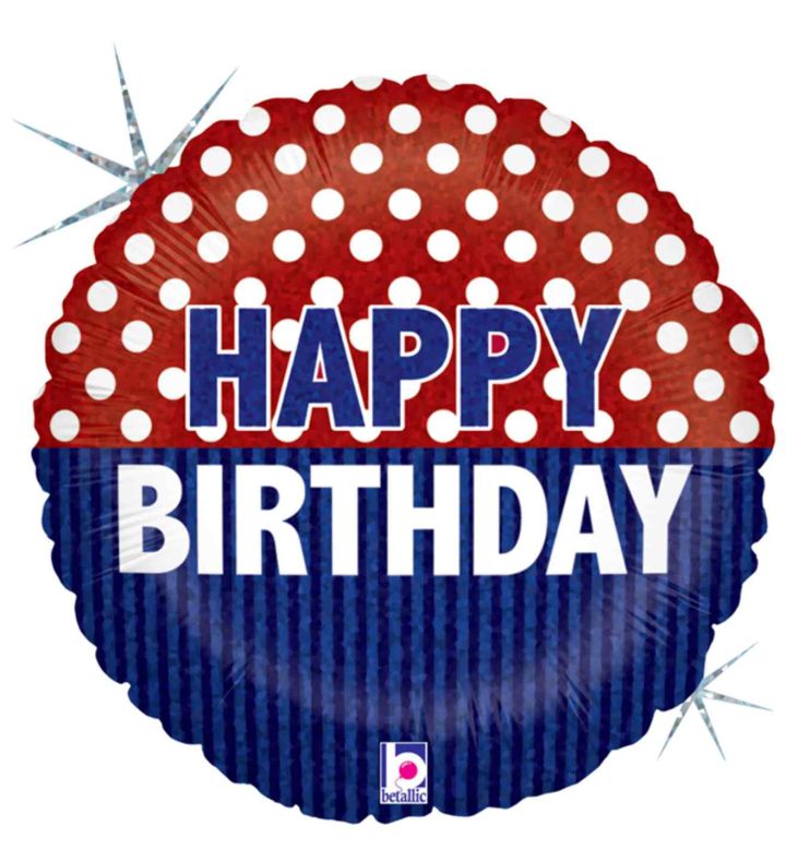 18" Nautical Birthday Foil Balloon