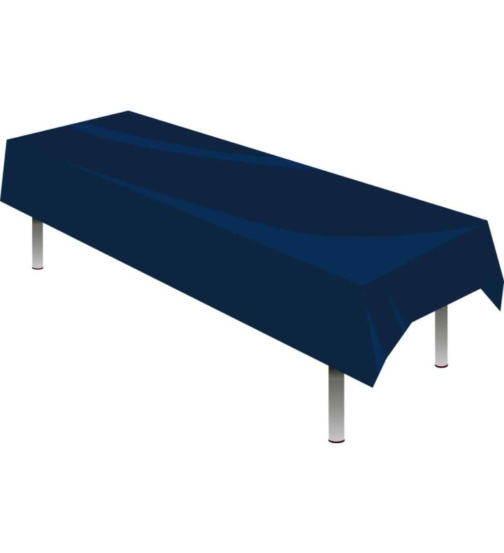 Table Cover Plastic Navy Blue Oaktree 1.37m x 2.74m