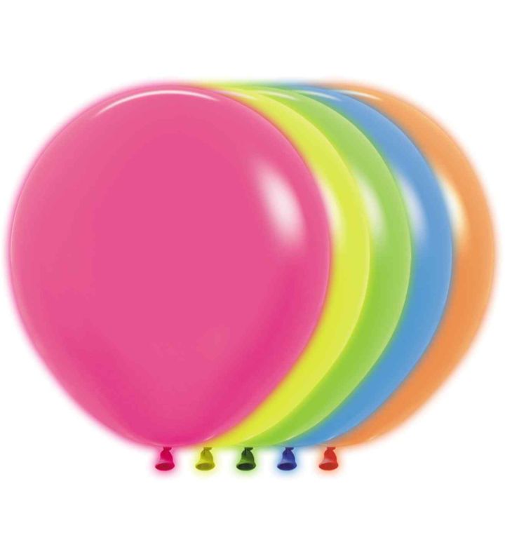 18" Sempertex Neon Assorted 200 Latex Balloons 25ct