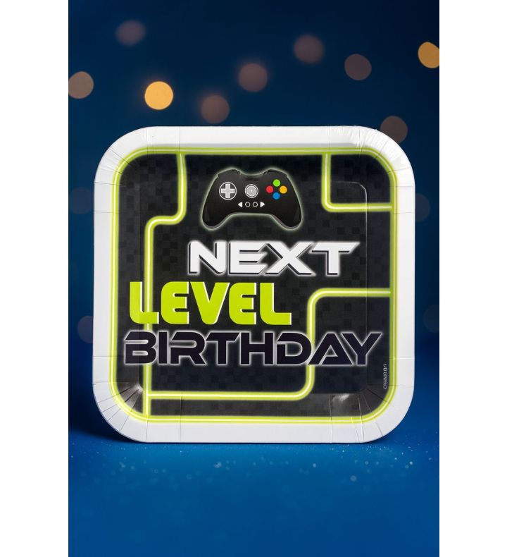 Next Level Birthday Plates 8ct