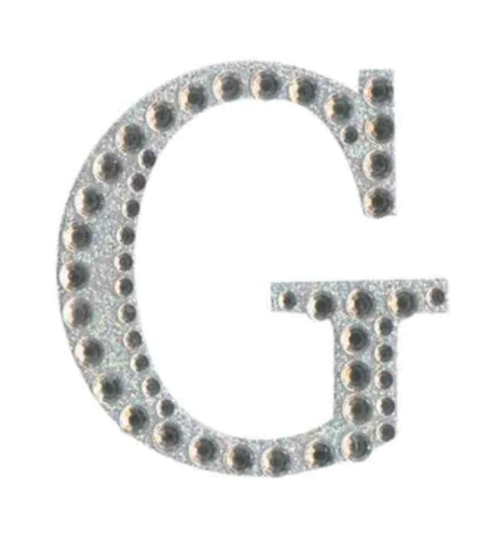 Eleganza Craft Stickers Diamante Iridescent 50mm Letter - G