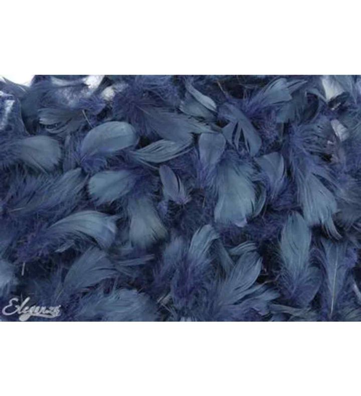 Eleganza Feathers Mixed Sizes Navy Blue - 50g