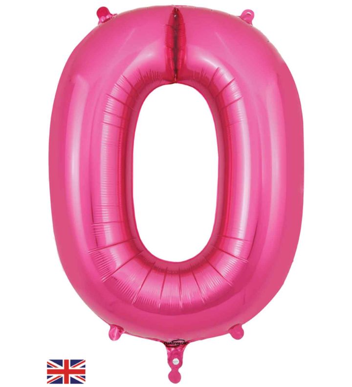 34" Pink Number 0 Oaktree