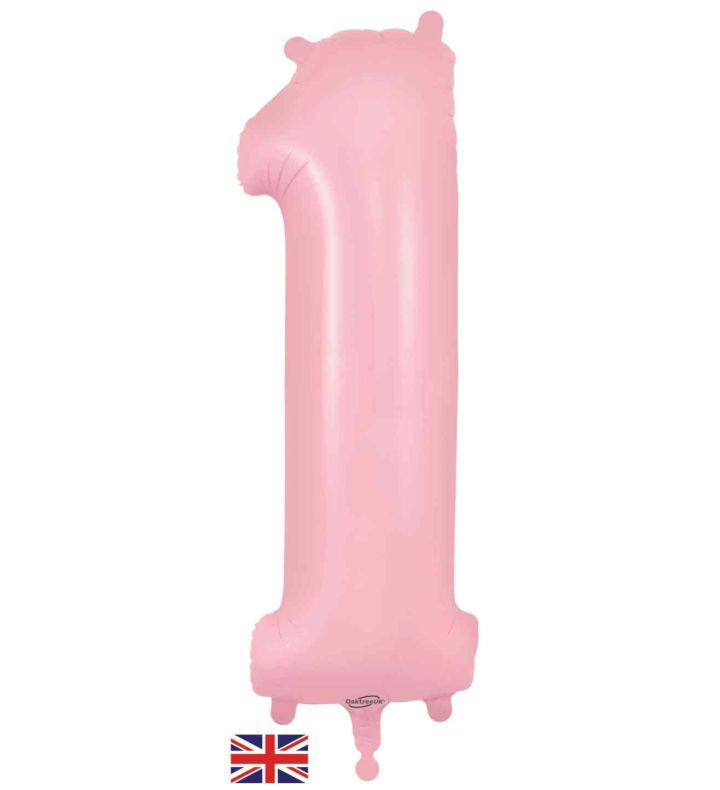 34" Matte Pink 1 Oaktree Foil Balloon