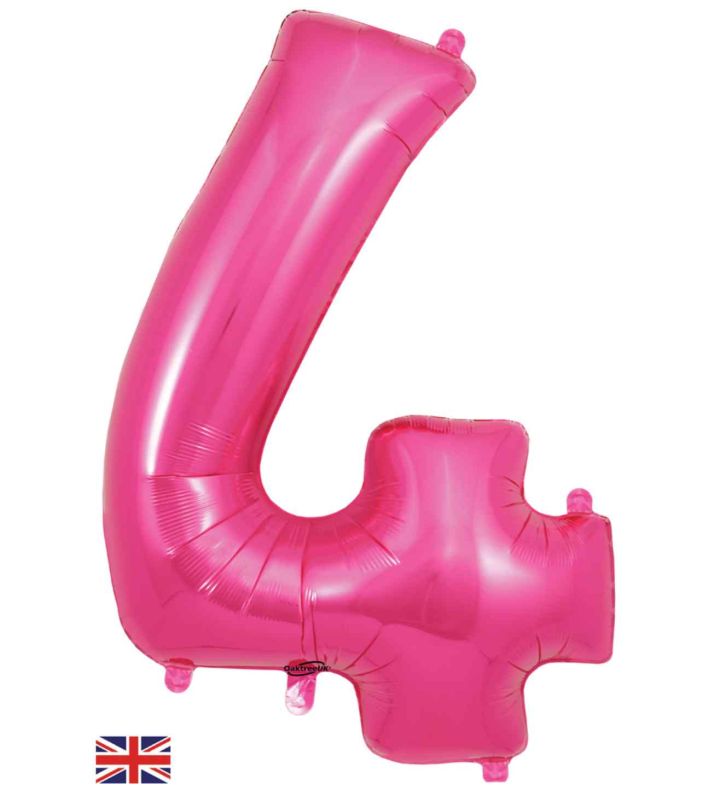 34" Pink Number 4 Oaktree