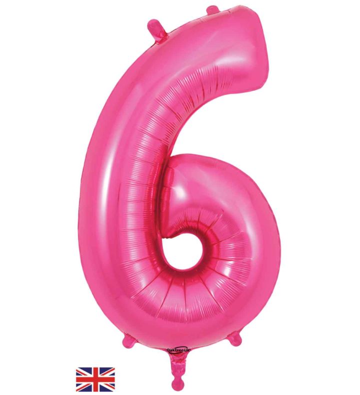 34" Pink Number 6 Oaktree