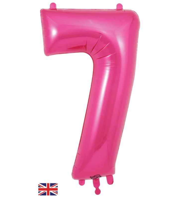 34" Pink Number 7 Oaktree