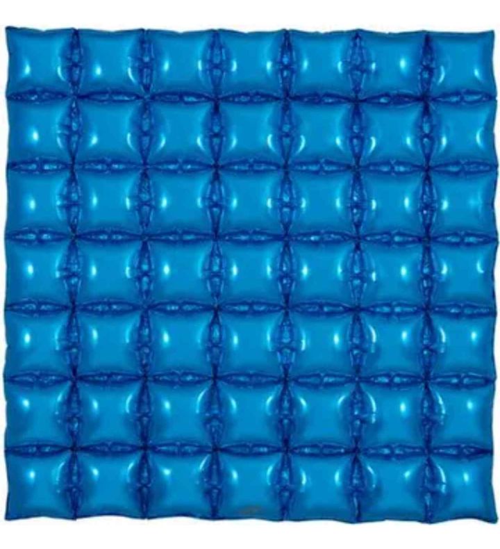 Blue 7x7 Waffle Foil Balloon