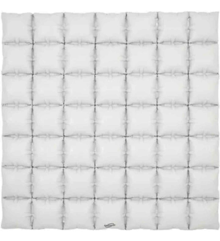 Matte White 7x7 Waffle Foil Balloon