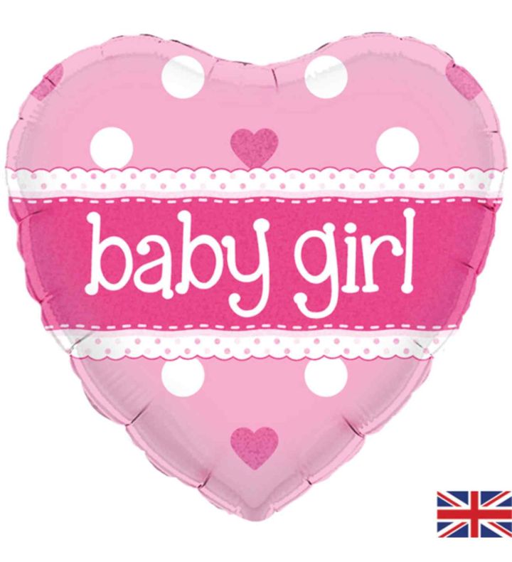 18" Oaktree Baby Girl Pink Heart