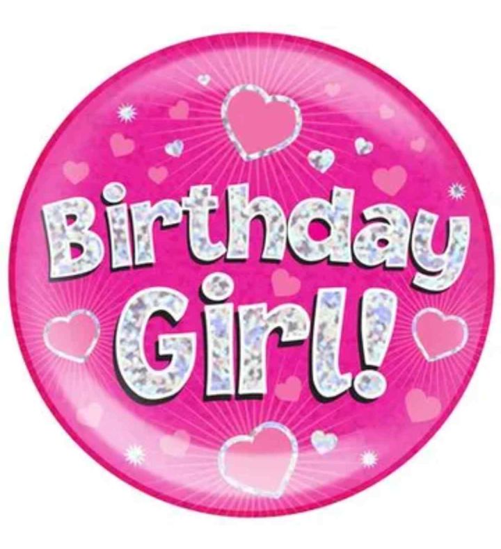 Oaktree 'Birthday Girl' Jumbo Badge