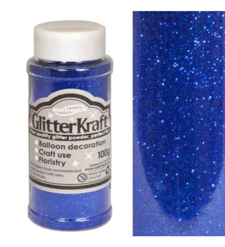 Glitter Kraft Fine Glitter 100g - Blue