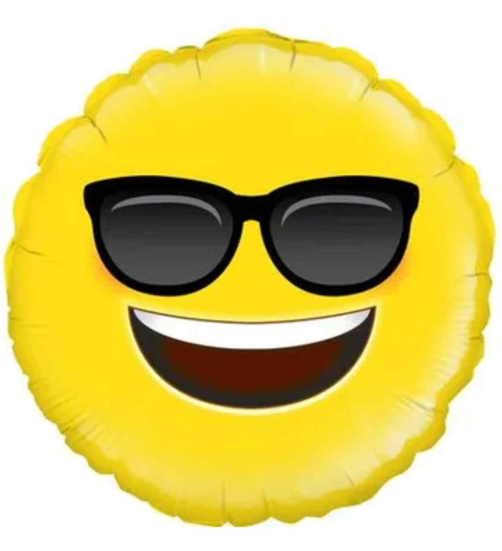 18" Oaktree Cool Emoji Round