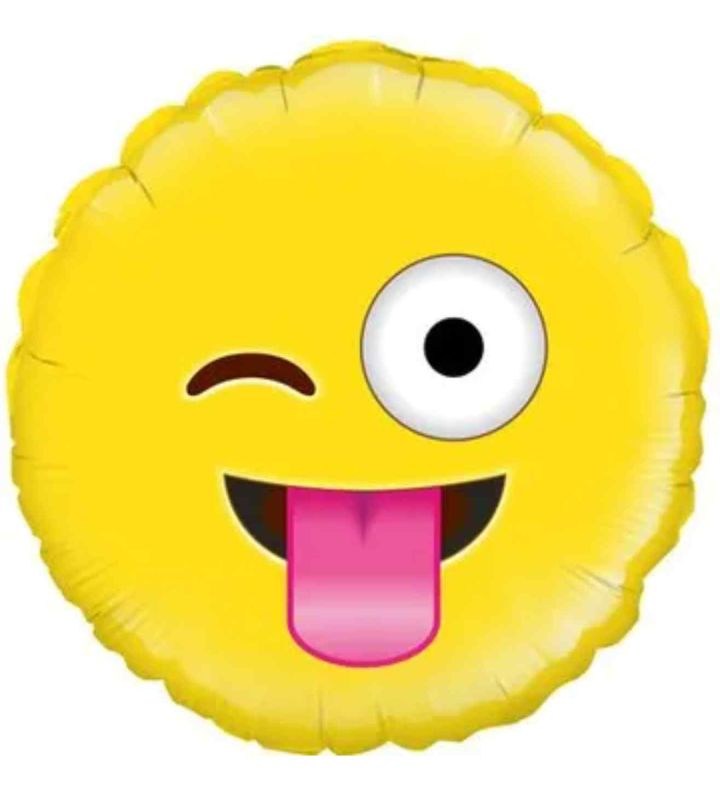 18" Oaktree Crazy Emoji Round