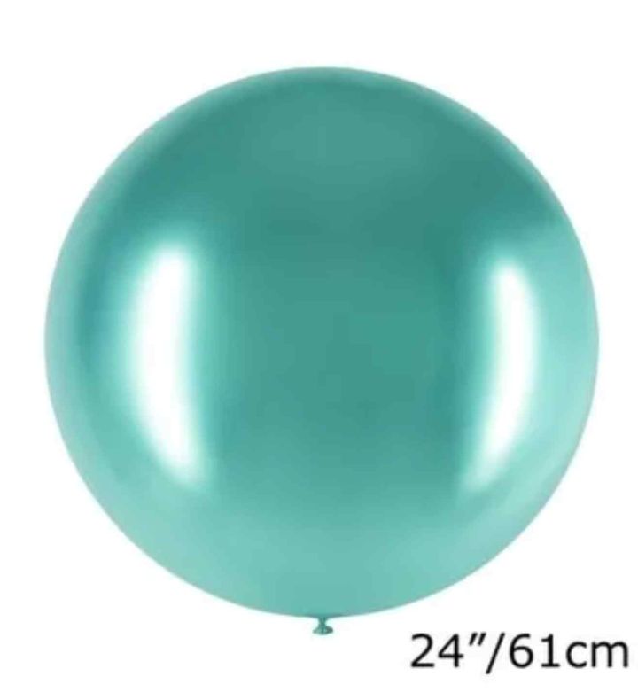24" Decotex Chromium Green 50 Latex Balloons 3ct