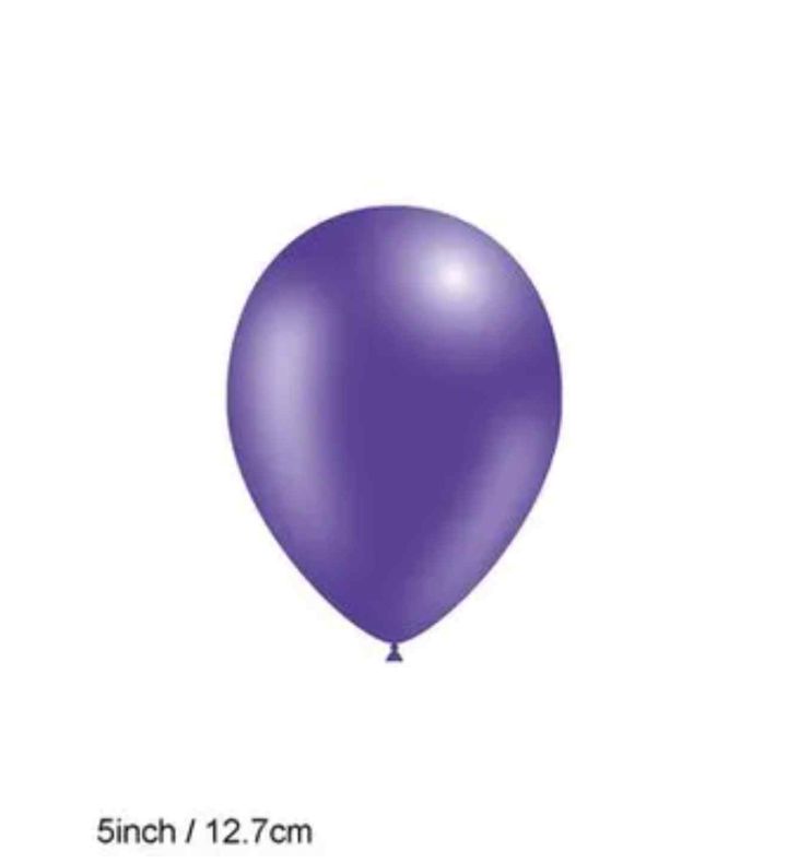 5" Decotex Fashion Solid Purple 36 Latex Balloons 100ct