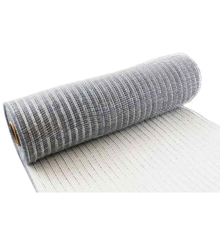 Eleganza Deco Mesh Silver - 25cm x 9.1m