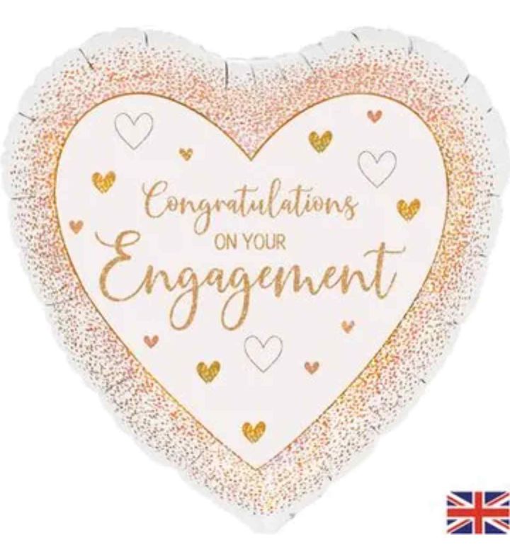 18" Oaktree Engagement Rose Gold Heart