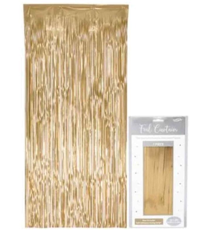 Matte Metallic Gold Door Curtain 09. x 2.4m