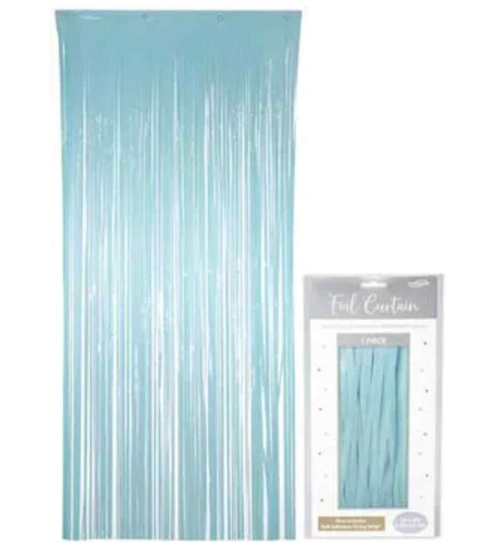 Pastel Blue Door Curtain 09. x 2.4m