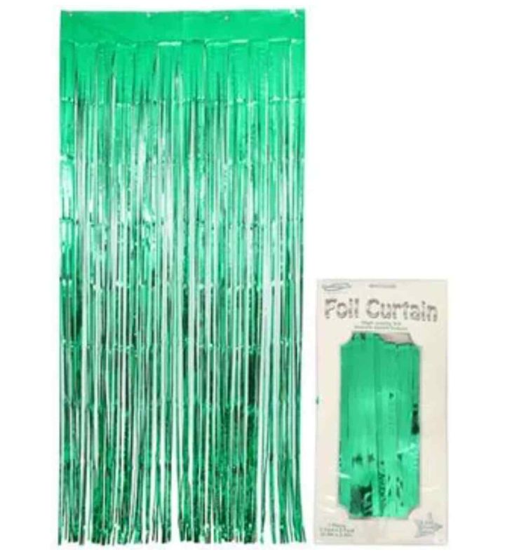 Green Foil Curtain 3ft x 8ft
