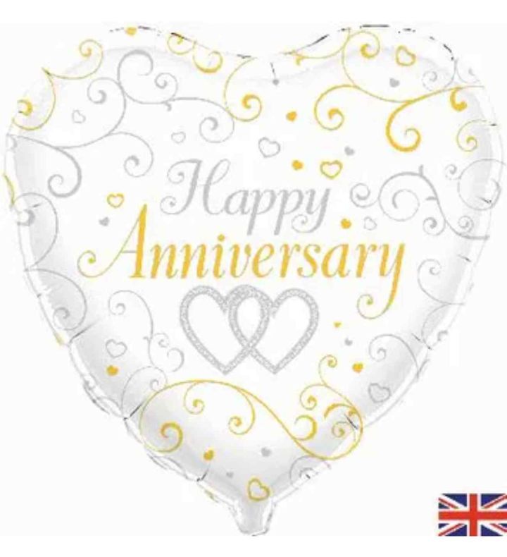 18" Oaktree Happy Anniversary Heart