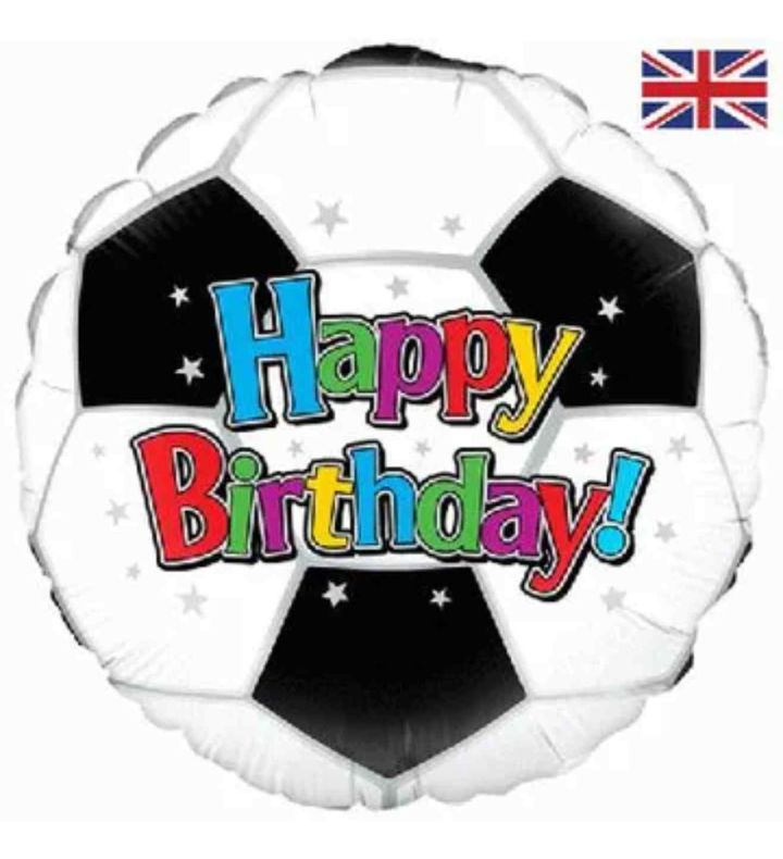 18" Oaktree Happy Birthday Football Round