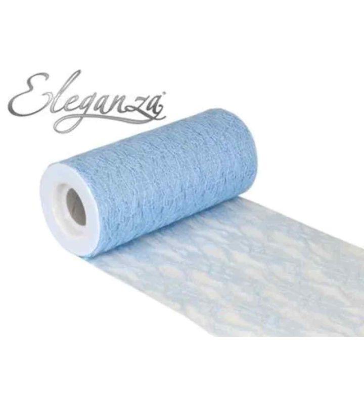 Eleganza Lace Netting Light Blue - 6" x 10m