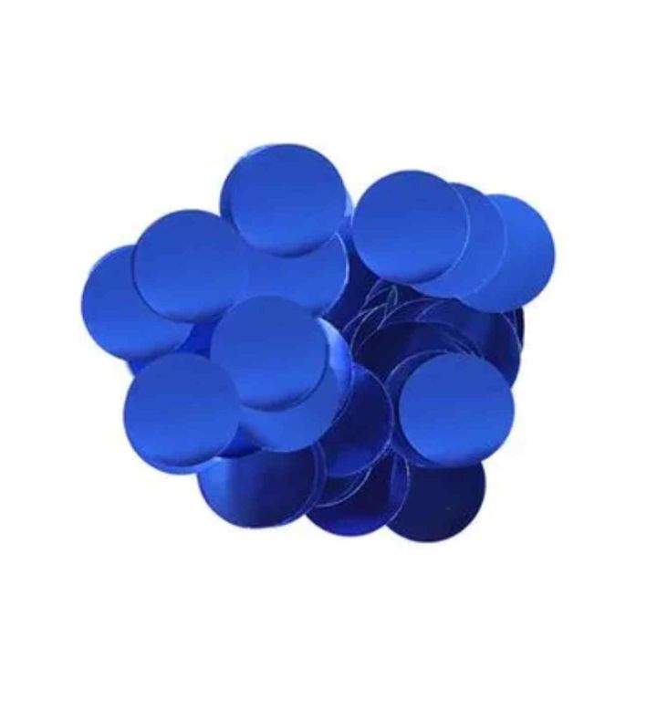 Oaktree Metallic Foil Confetti 10mm x 50g - Blue
