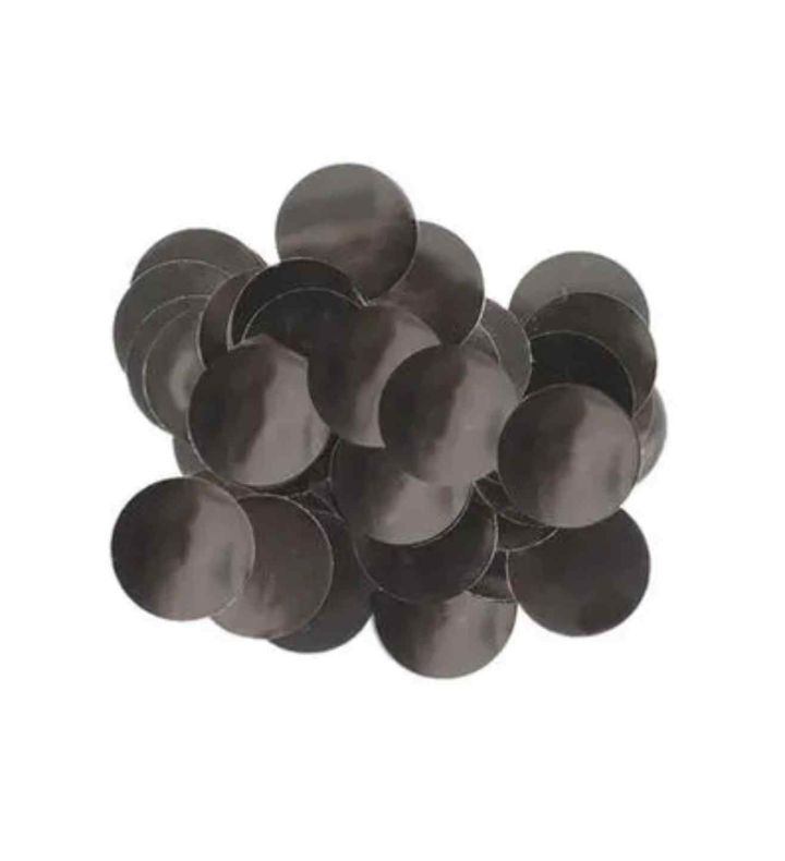 Confetti Foil Metallic Black 10mm x 50g