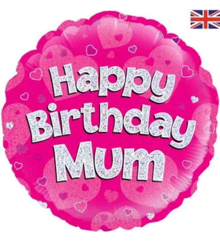 18" Oaktree Happy Birthday Mum Pink Round