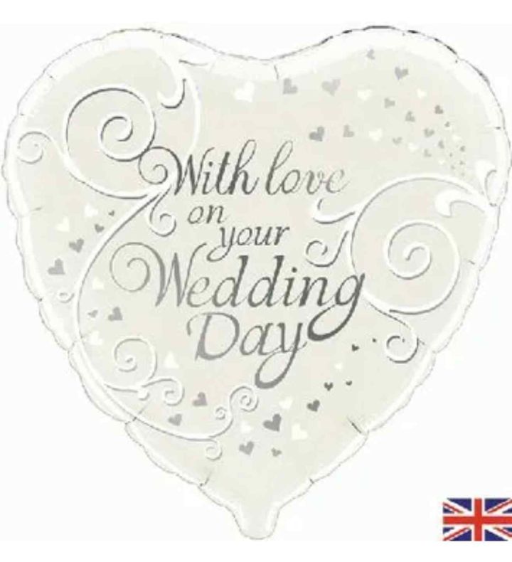 18" Oaktree With Love On Your Wedding Day Heart