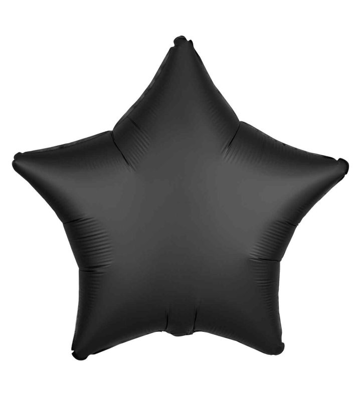 17" Onyx Star Satin Luxe Foil Balloon Anagram - Unpackaged