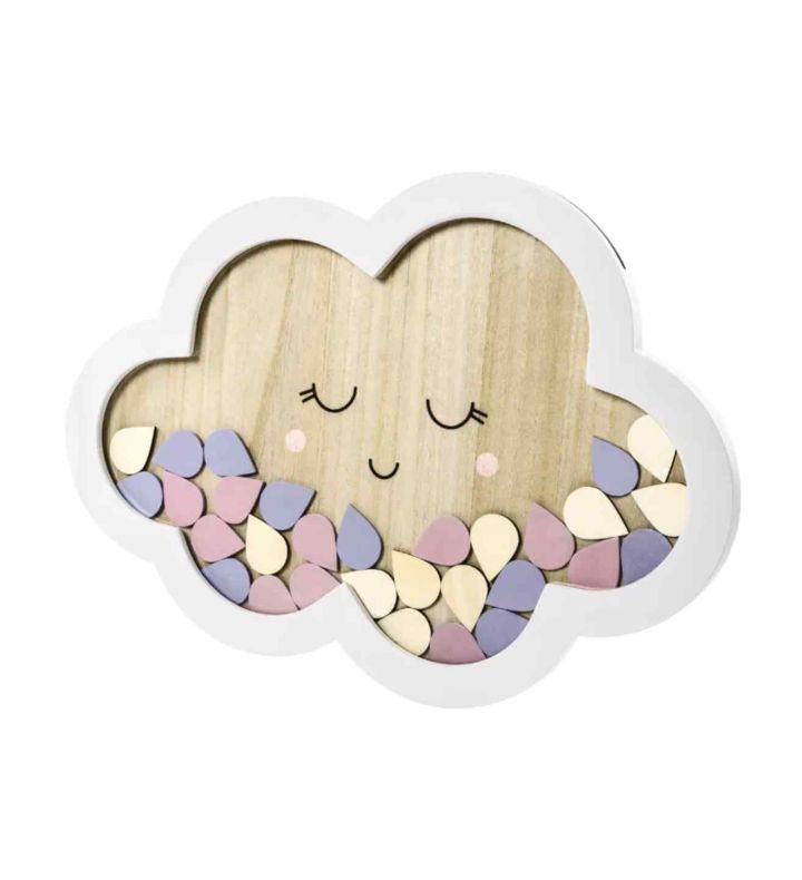 Wooden Guest Book - Cloud